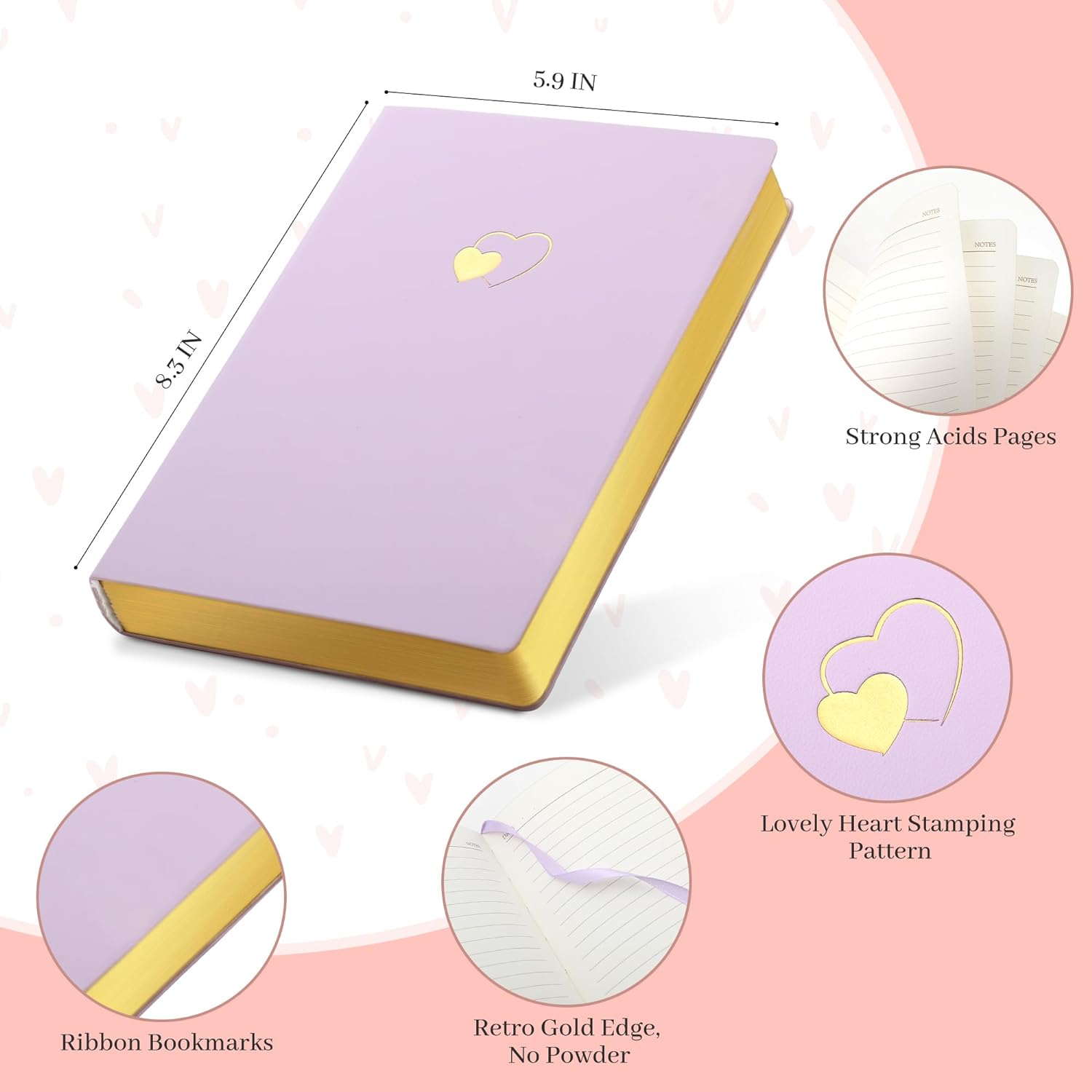 Diary, Journal, Journals for Writing, Notebook, Soft Cover Journal -5.9 Diary, Journal, Journals for Writing, Notebook, Soft Cover Journal -5.9